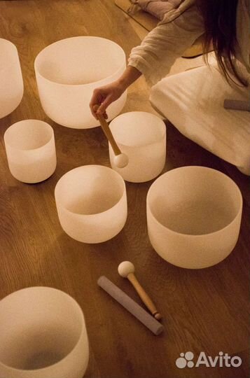 Хрустальные поющие чаши (7 шт.)