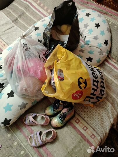 Бронь. Вещи и обувь огромный мешок для девочки