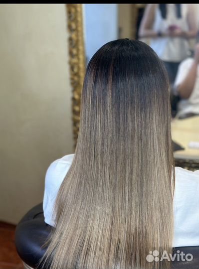 Окрашивание/Холодное восстановление/Пилинг/Брови