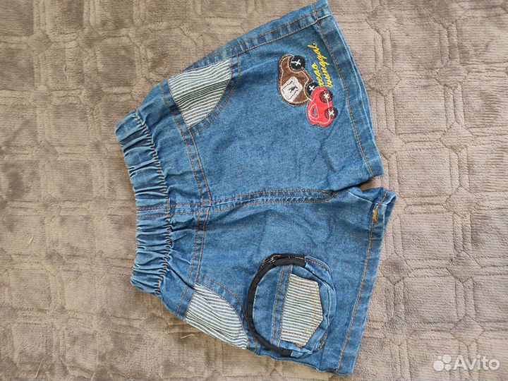 Трое шорт на мальчика 92