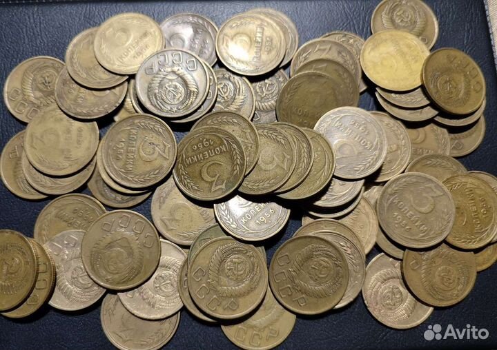 3 копейки 1924 - 1957 СССР списком