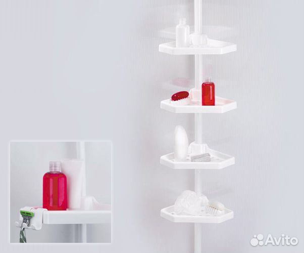 Полка угловая для ванной комнаты