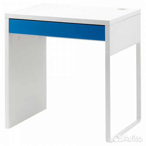 Письменный стол микке, белый, синий (7350 см)