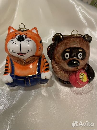 Новогодние игрушки Лефортово, фарфор