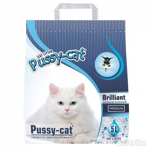 Pussy-cat Premium Силикагелевый наполнитель 5 л