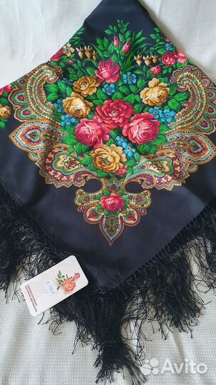 Павловопосадский платок, Незнакомка, 89х89