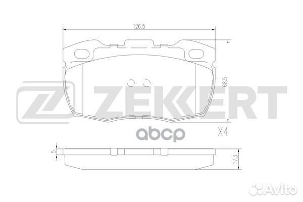 Колодки торм. диск. передн./задн. Land Rover 11