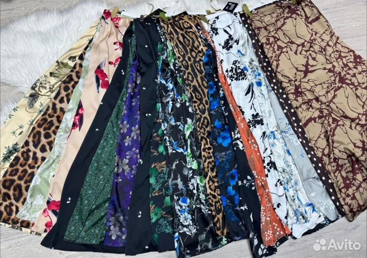 Юбка с цветочным принтом