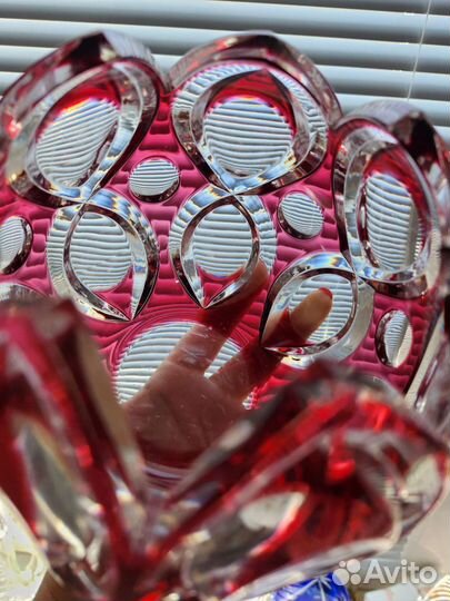 Хрустальная,ваза. Германия