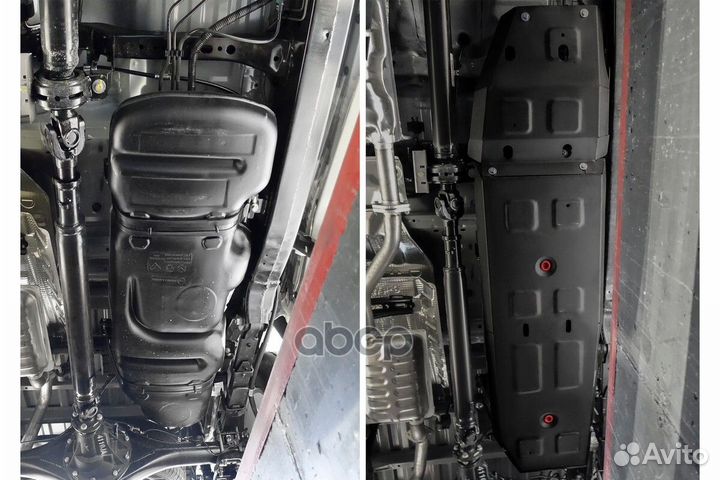 Защита топливного бака + комплект крепежа