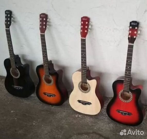 Гитары акустические 38 дюймов (7/8) в ассортименте