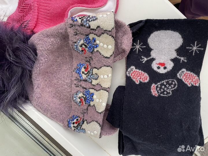 Зимние шапочки для девочки