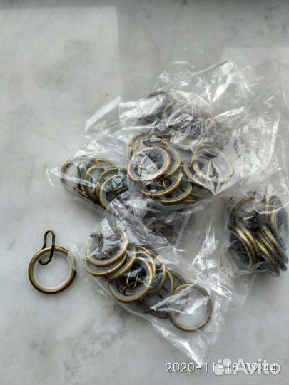 Кольца для штор с крючками. Аксессуары