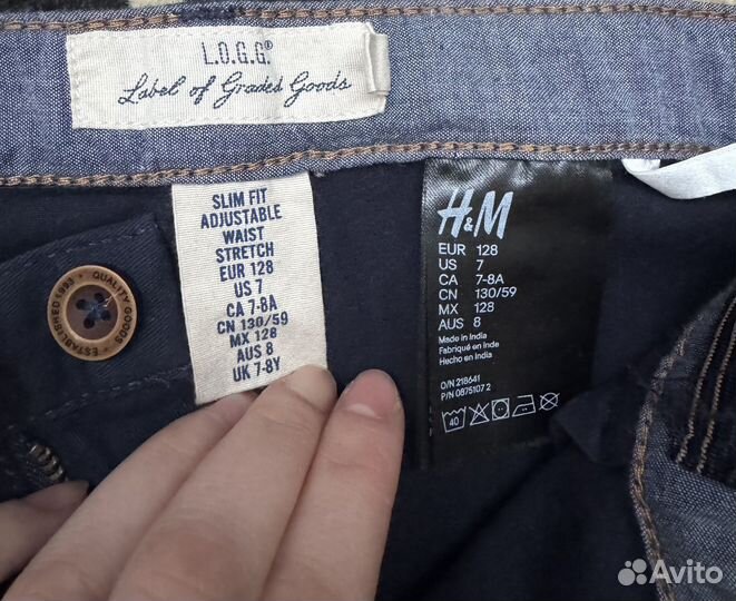 Брюки синие hm 128
