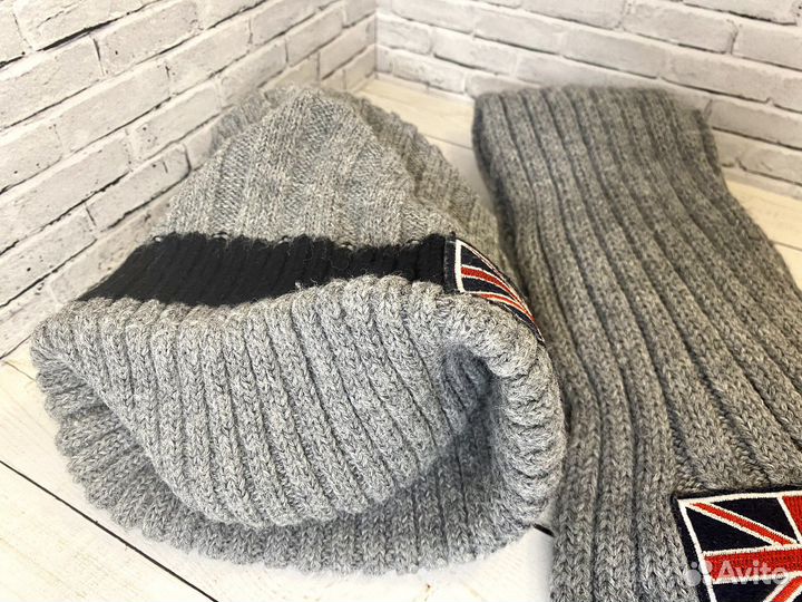 Комплект шапка и шарф для мальчика