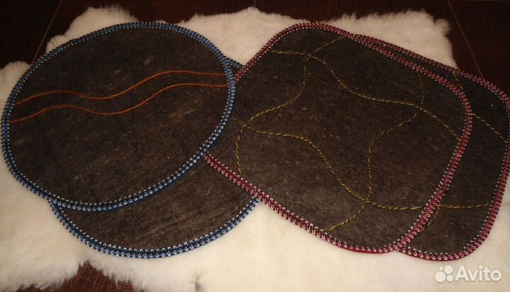 Новые Сидушки войлочные из натуральной шерсти