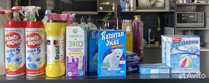 Бытовая химия Synergetic,Sanfor,Grass,Mr. Proper