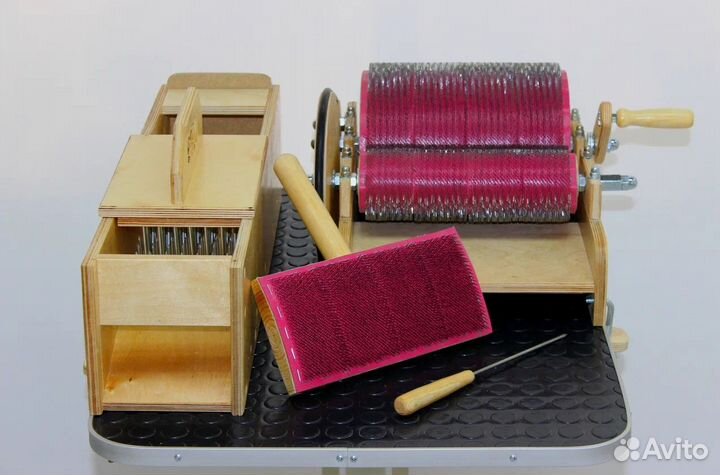 Набор Кардер для шерсти + трепалка