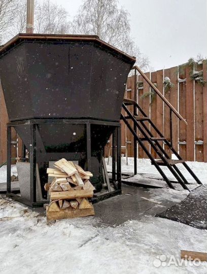 Банный чан на дровах/Купель