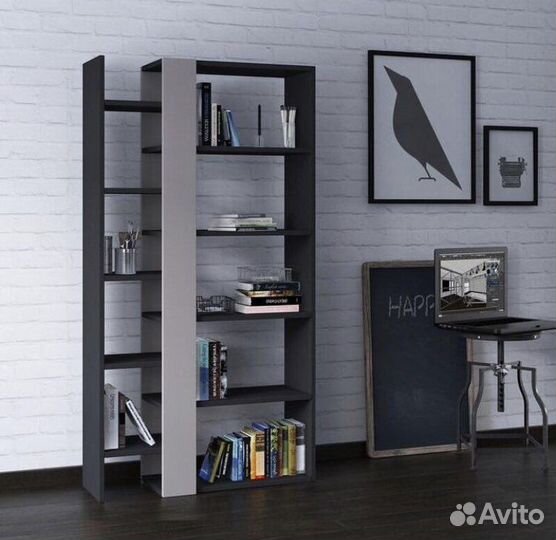 Полка настенная стеллаж деревянный