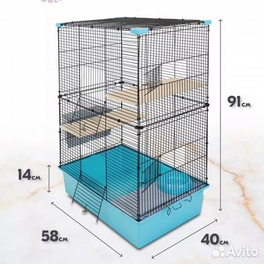 Клетка для грызунов, шиншиллы, крысы