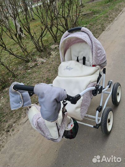 Коляска 2 в 1 эко кожа