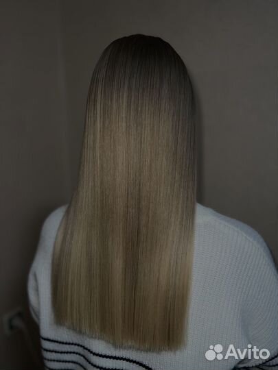 Кератиновое выпрямление волос