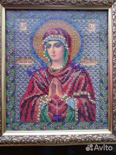 Икона вышитая бисером