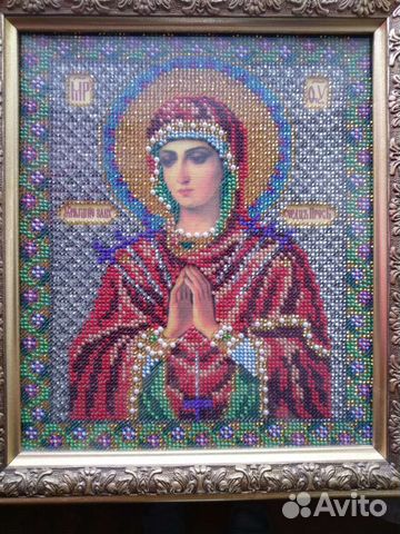 Икона вышитая бисером