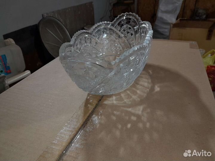 Ваза хрустальная большая СССР