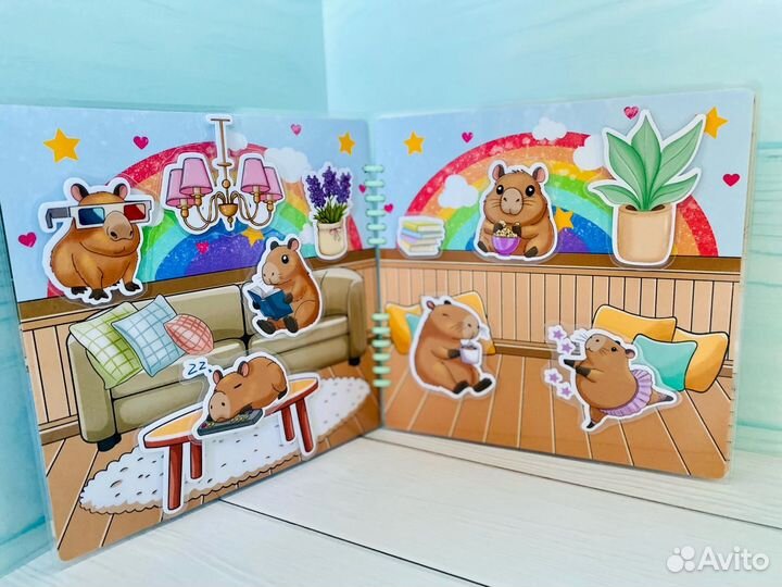 Милые Капибары на липучках альбом