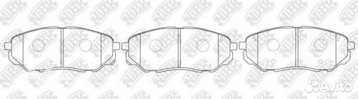 Nibk PN0662 Колодки дисковые передние KIA Sorento