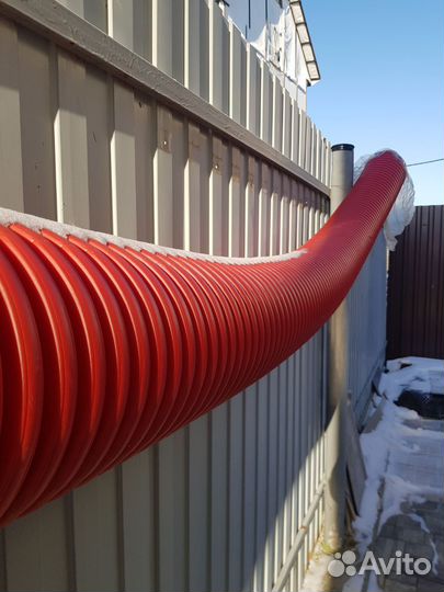 Труба двустенная диаметр 200. Длина 11м