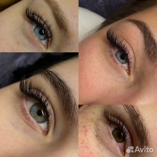 Наращивание ресниц / Оформление бровей
