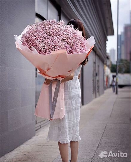 Букет гигант гипсофила розовая №476