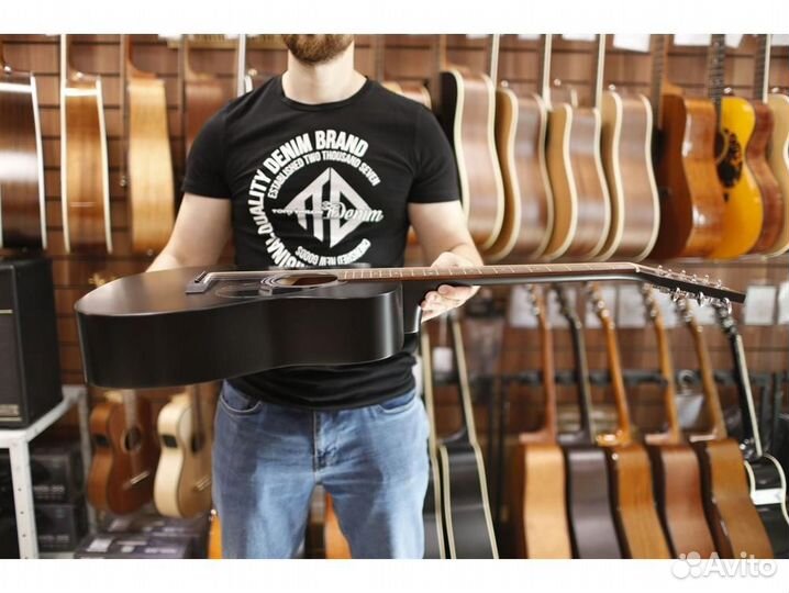 Cort AF510-BKS черная акустическая гитара