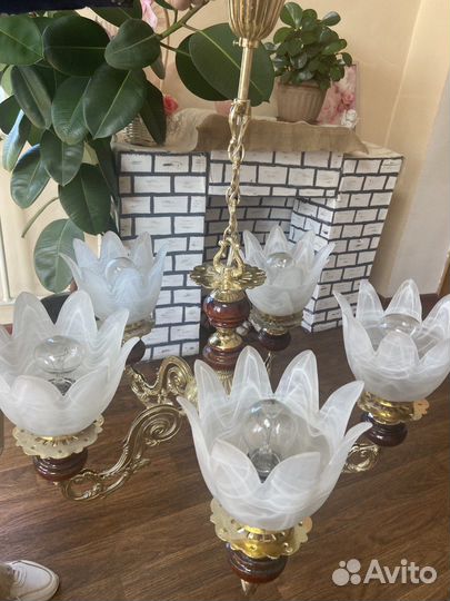 Люстра потолочная бу