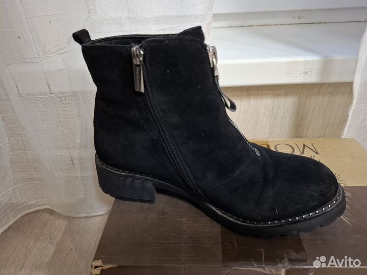 Ботинки зимние замшевые женские 36,37
