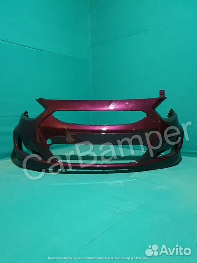 Бампер передний Солярис фиолетовый 2011-2013г