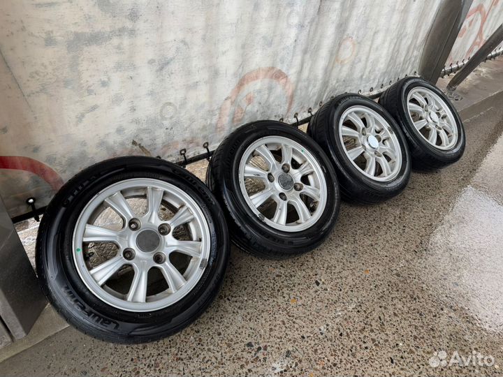 Литые диски р 13 4 114,3 (matiz) с летней резиной