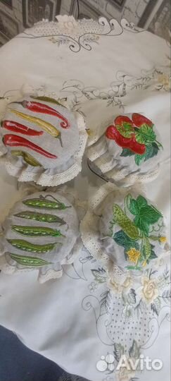 Салфетки льняные на крышку