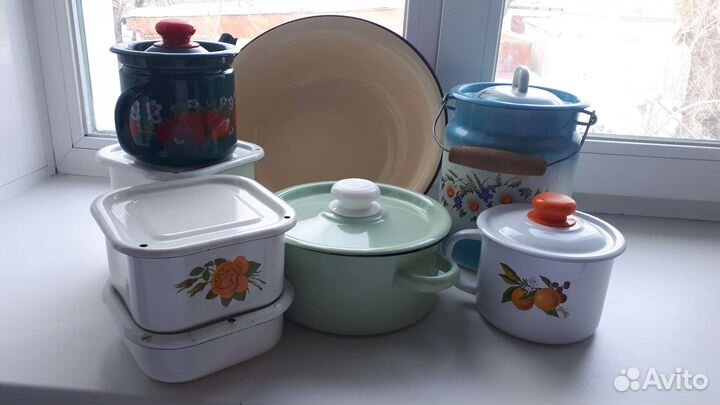 Эмалированная посуда новая СССР