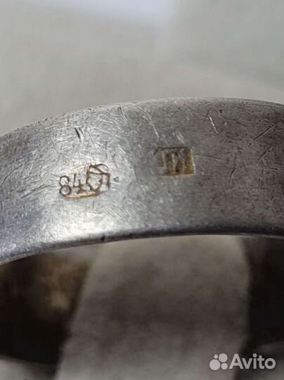 Серебряное кольцо 84 пробы. Антиквариат