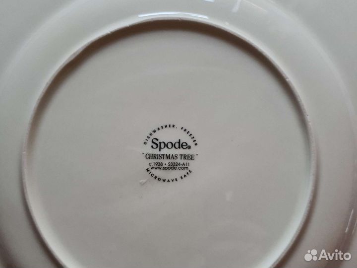 Тарелка закусочная Spode Рождественская ель