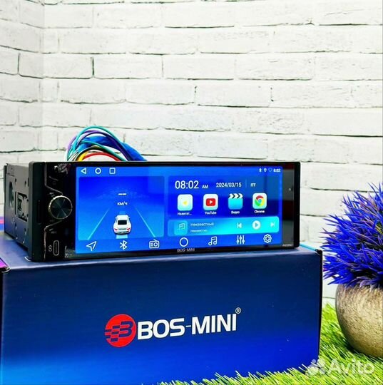 Магнитола android Bos-mini 4/64 с экраном