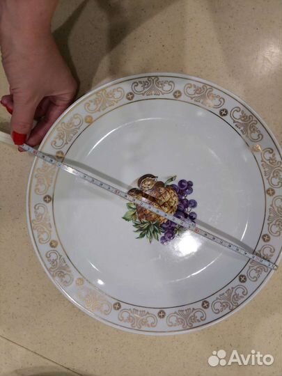 Набор тарелок и блюдо СССР (kahla, GDR