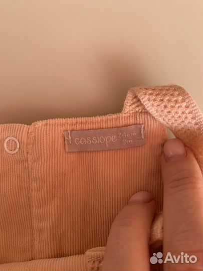 Вельветовый комбинезон 74