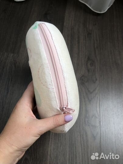 Детская дорожная подушка надувная для грудничка