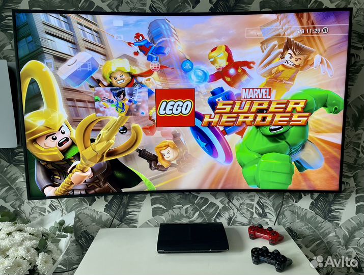 PlayStation 3 + 60 игр + 2 джойстика