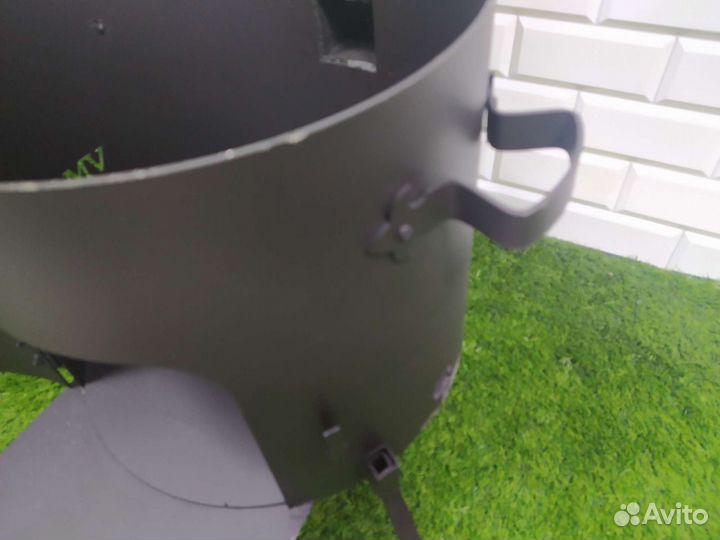 Печь для казана с трубой